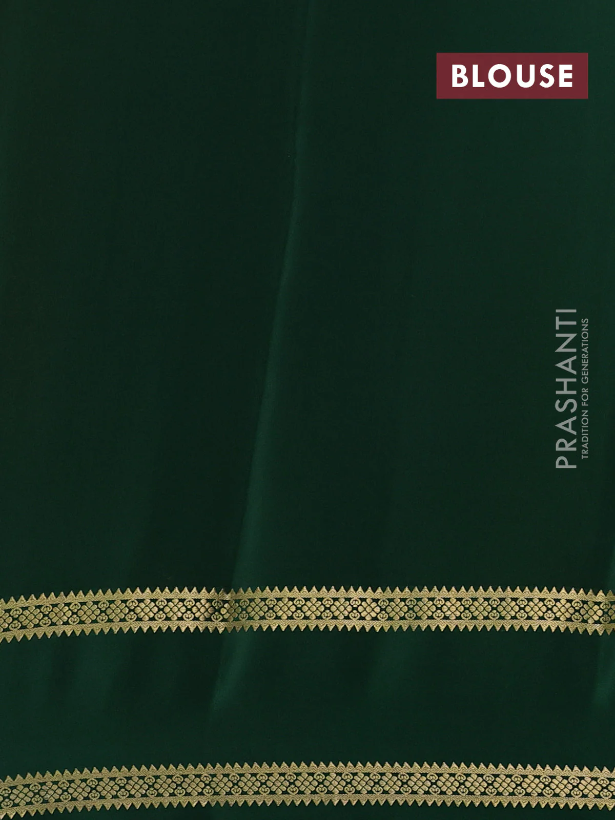 Pure mysore silk saree mustard yellow and green with plain body and rettapet zari woven border - Image 3