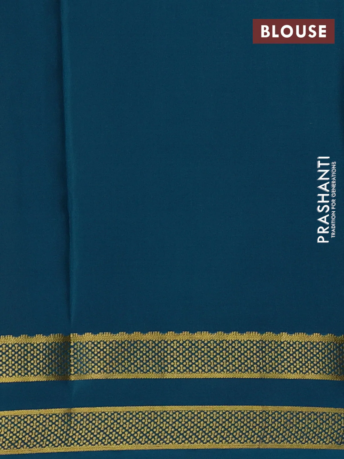 Pure mysore silk saree mustard yellow and teal green with allover zari checked pattern and rettapet zari woven border - Image 3