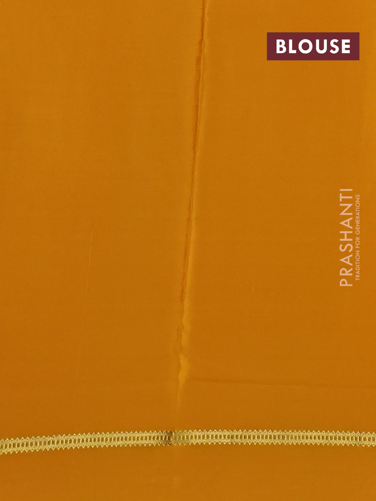 Pure mysore silk saree mustard yellow with plain body and floral embroidery cut work border - Image 3