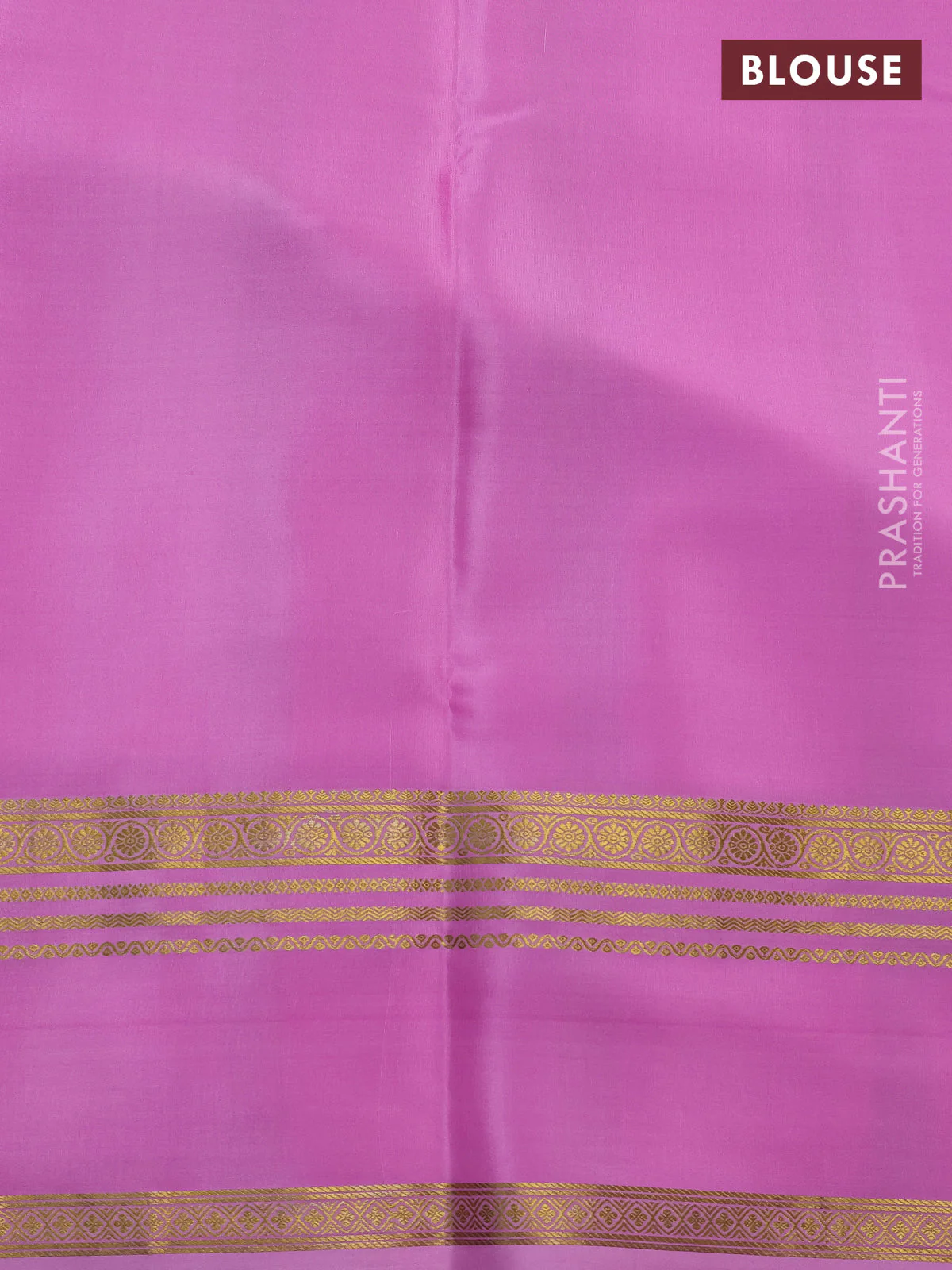 Pure mysore silk saree off white and baby pink with allover shibori prints and rettapet zari woven border - Image 4