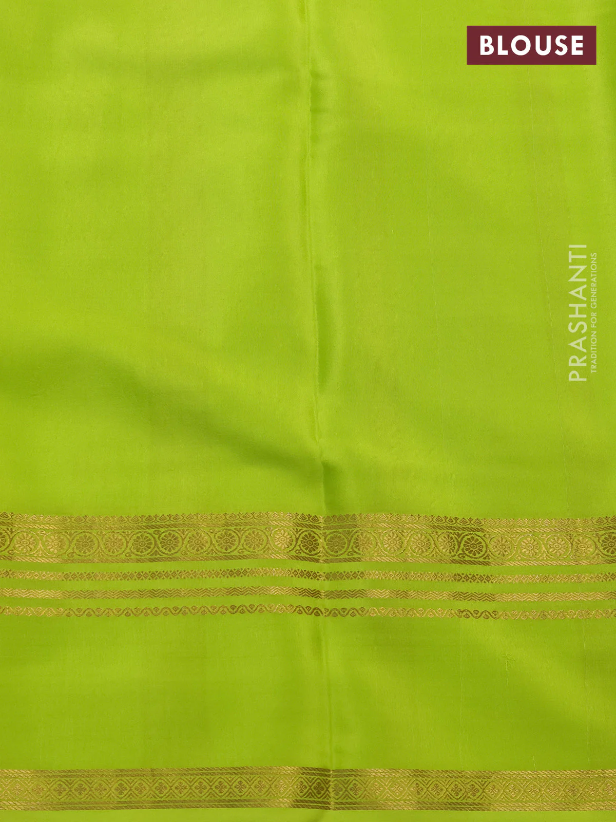 Pure mysore silk saree off white and fluorescent green with allover shibori prints and rettapet zari woven border - Image 4