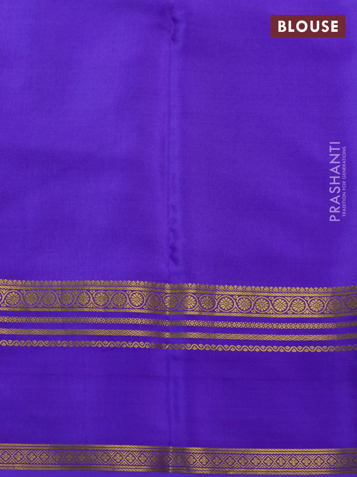 Pure mysore silk saree off white and lavender with allover shibori prints and rettapet zari woven border - Image 4