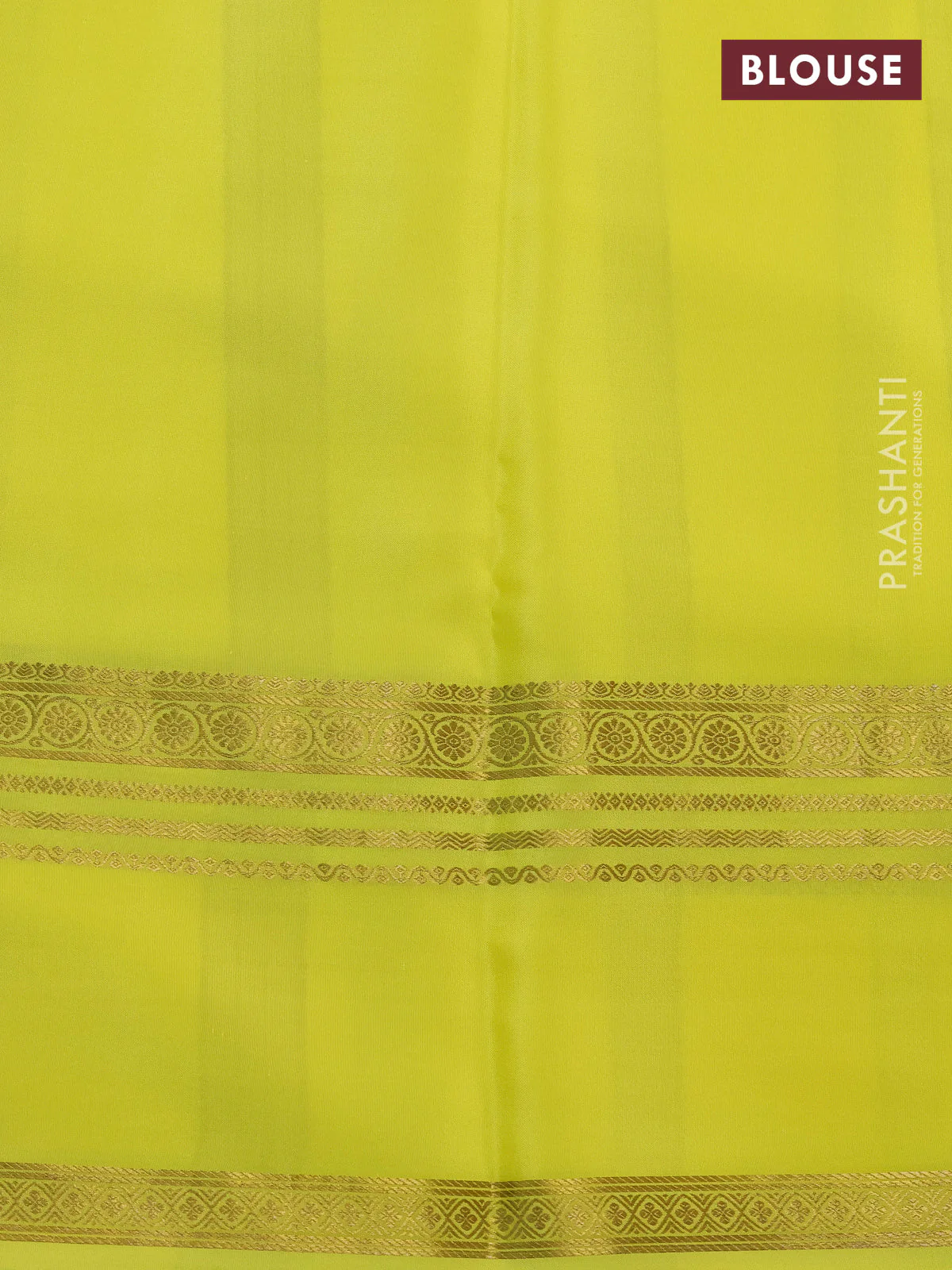 Pure mysore silk saree off white and yellow with allover shibori prints and rettapet zari woven border - Image 4