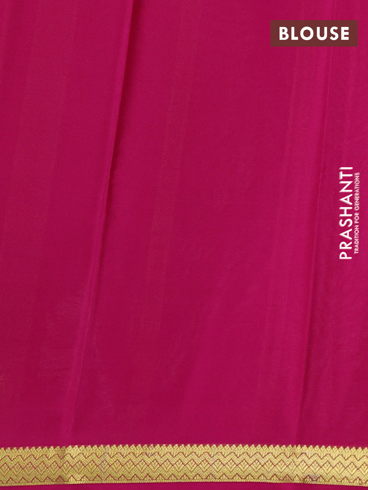 Pure mysore silk saree pastel brown shade and pink with plain body and zari woven border - Image 3