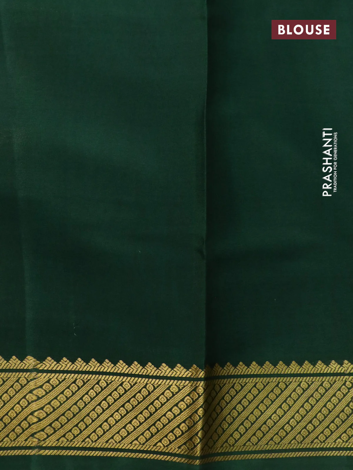 Pure mysore silk saree pastel gren and bottle green with zari stripe weaves and long kalamkari digital printed border - Image 4