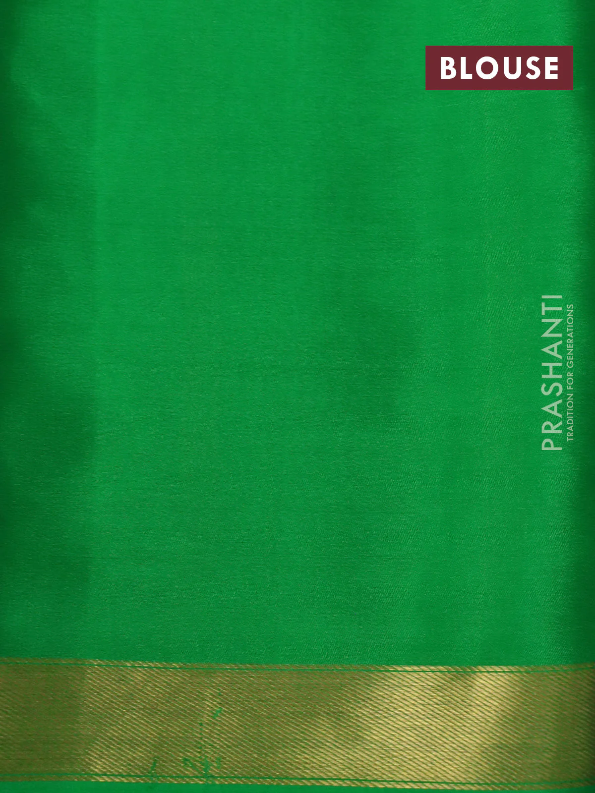 Pure mysore silk saree pastel grey and light green with kalamkari digital prints and long zari woven border - Image 4
