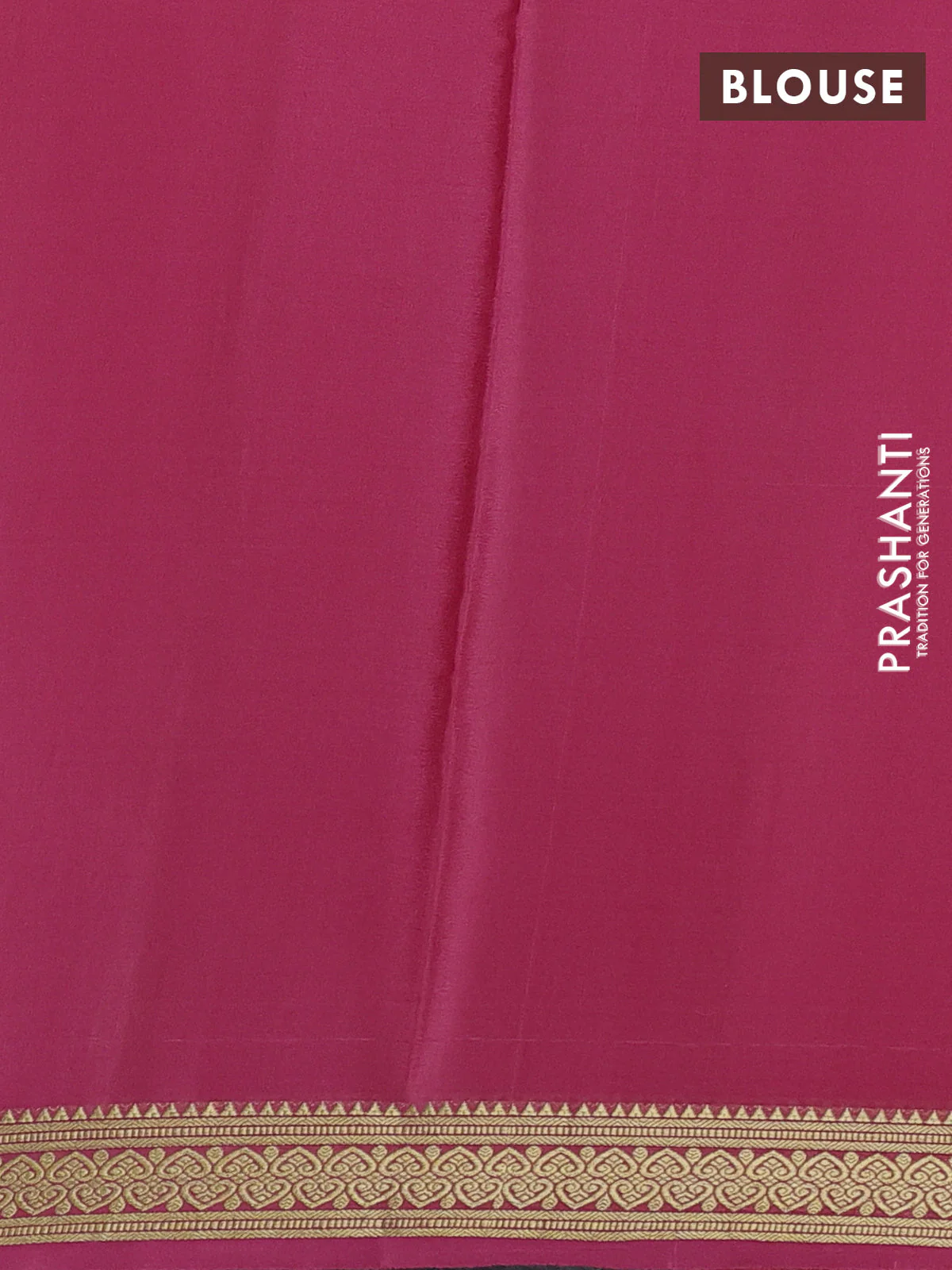 Pure mysore silk saree peach pink with allover zari small checked pattern and zari woven border - Image 3