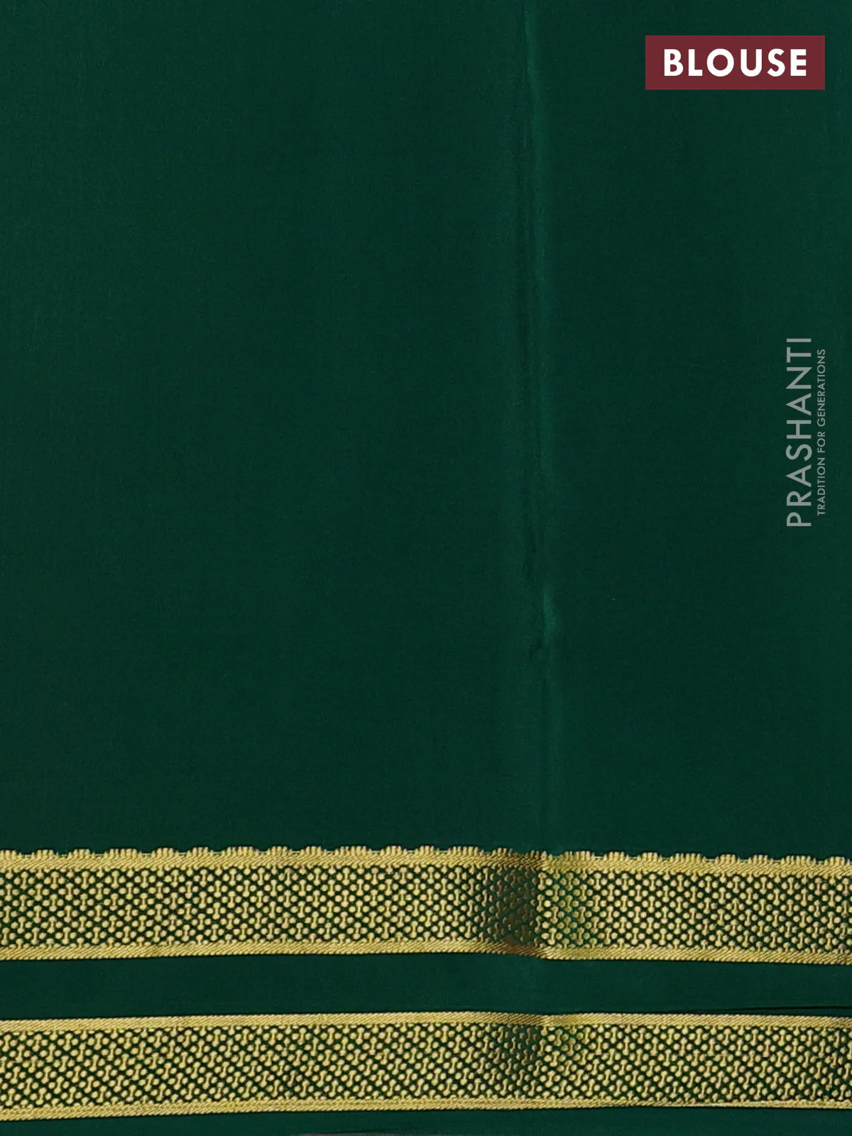 Pure mysore silk saree pink and green with allover zari woven checked pattern and rettapet zari woven borbder - Image 3
