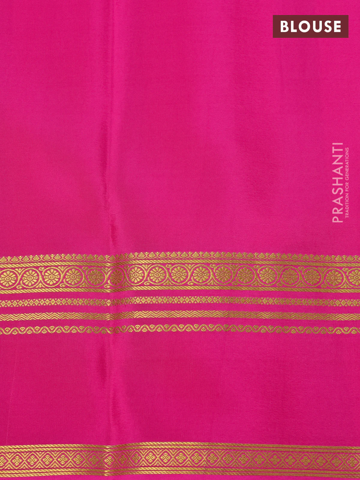 Pure mysore silk saree pink with allover shibori prints and rettapet zari woven border - Image 4