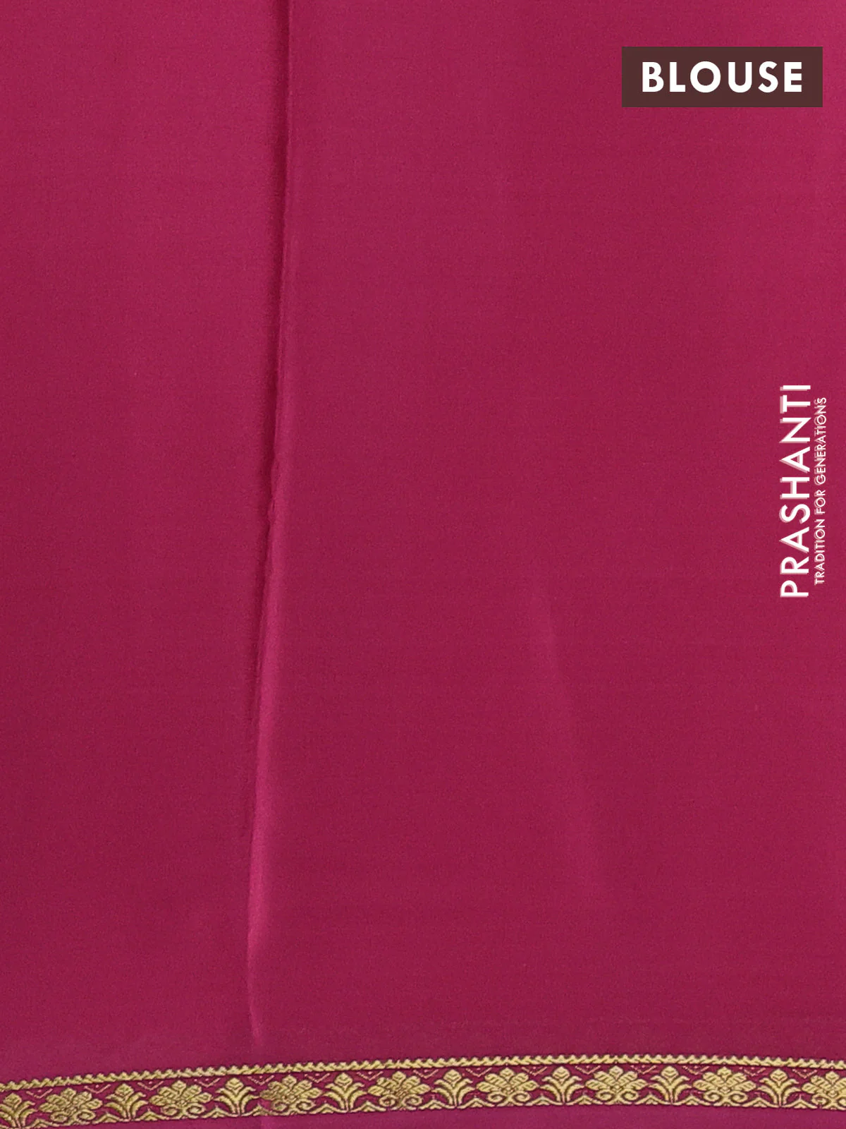 Pure mysore silk saree pink with plain body and small zari woven border - Image 3