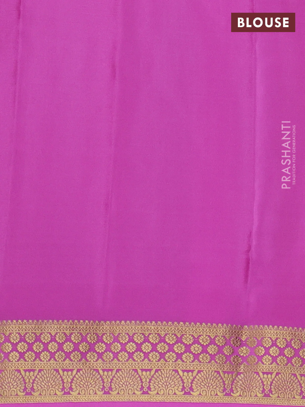 Pure mysore silk saree red and pink with allover zari woven buttas and zari woven border - Image 3
