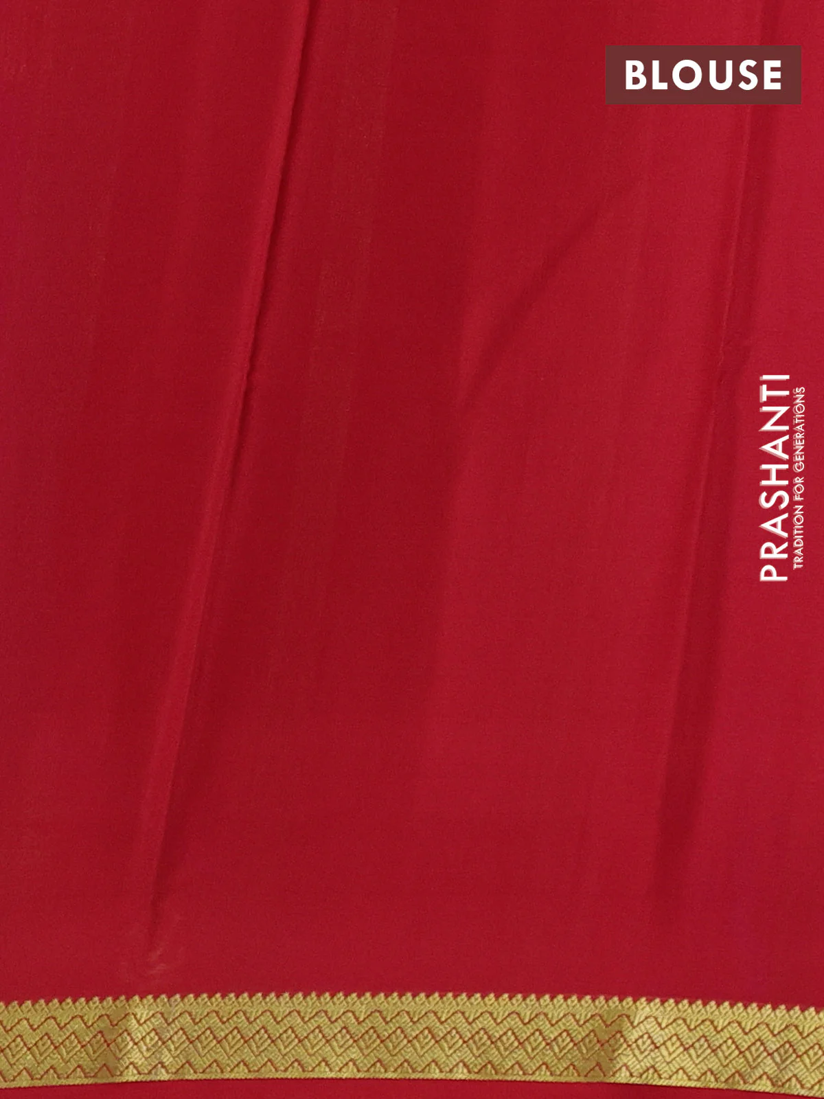 Pure mysore silk saree royal blue and maroon with plain body and zari woven border - Image 3