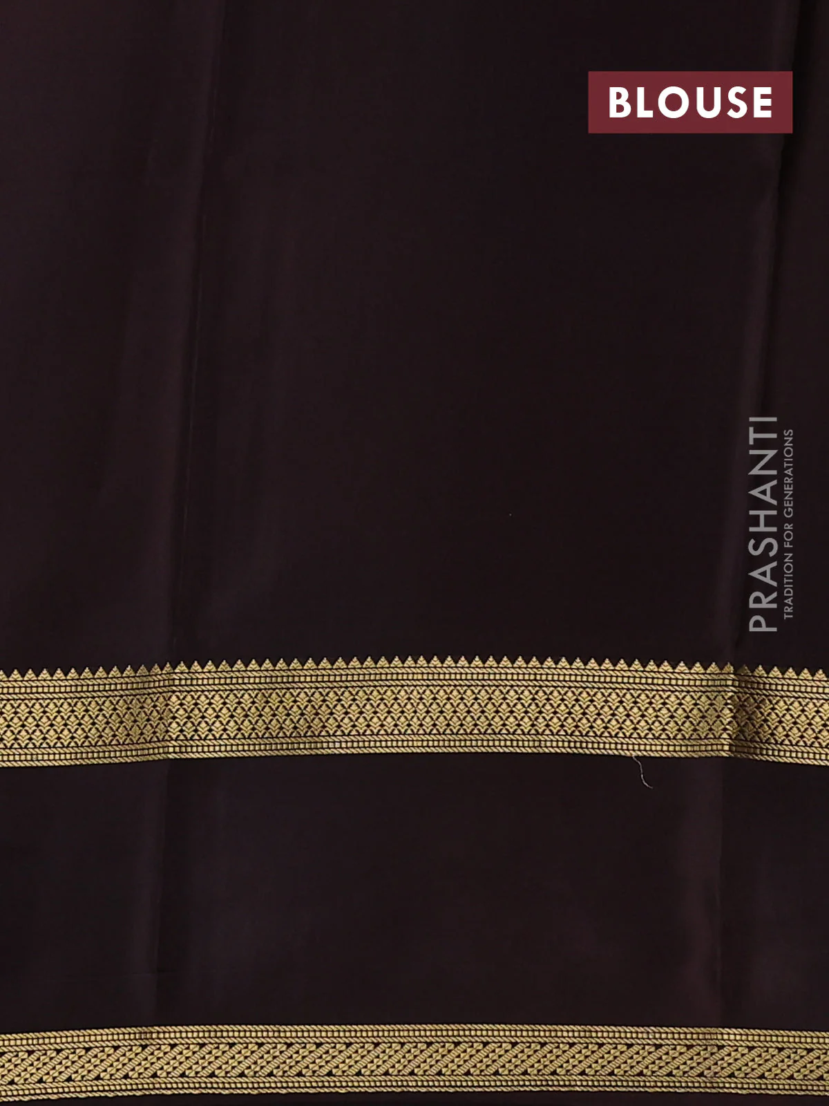 Pure mysore silk saree rust shade and coffee brown with allover zari woven checked pattern and rettapet zari woven border - Image 3