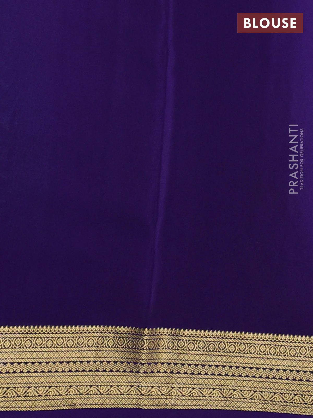 Pure mysore silk saree teal blue and navy blue with allover zari woven buttas and zari woven border - Image 3