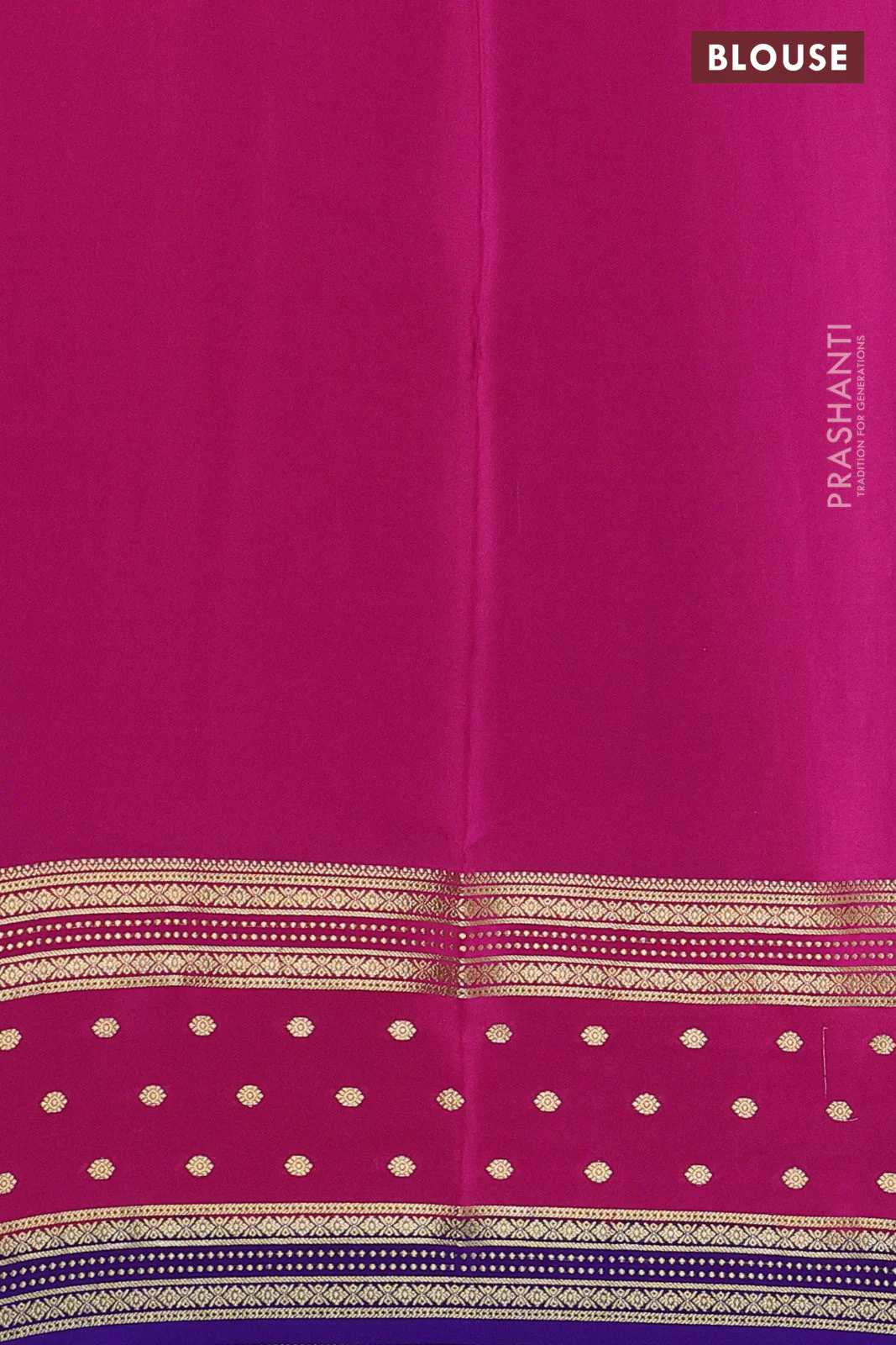 Pure mysore silk saree teal blue and pink blue with zari woven buttas and long zari woven border - Image 3