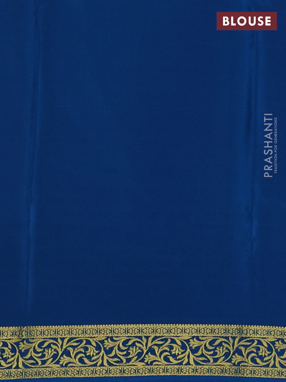 Pure mysore silk saree teal green and peacock blue with plain body and zari woven border - Image 3