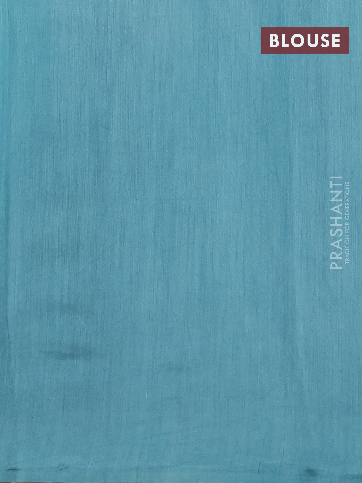 Pure organza partly silk saree pastel blue with silver zari stripe pattern and silver zari woven border - Image 4