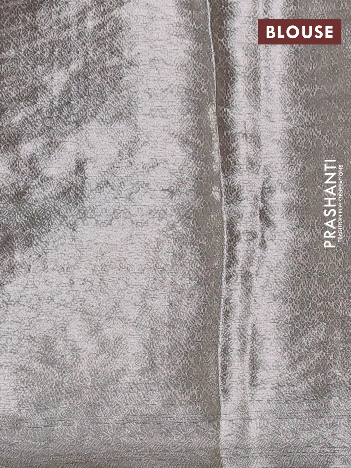 Pure organza silk saree black with allover silver zari weaves and pichwai embroidery border - Image 3