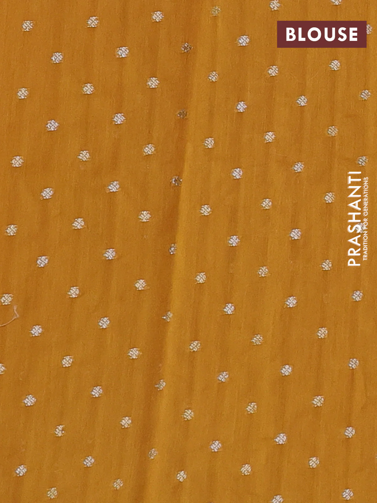 Pure organza silk saree mustard yellow with floral embroidery & pita work - Image 3