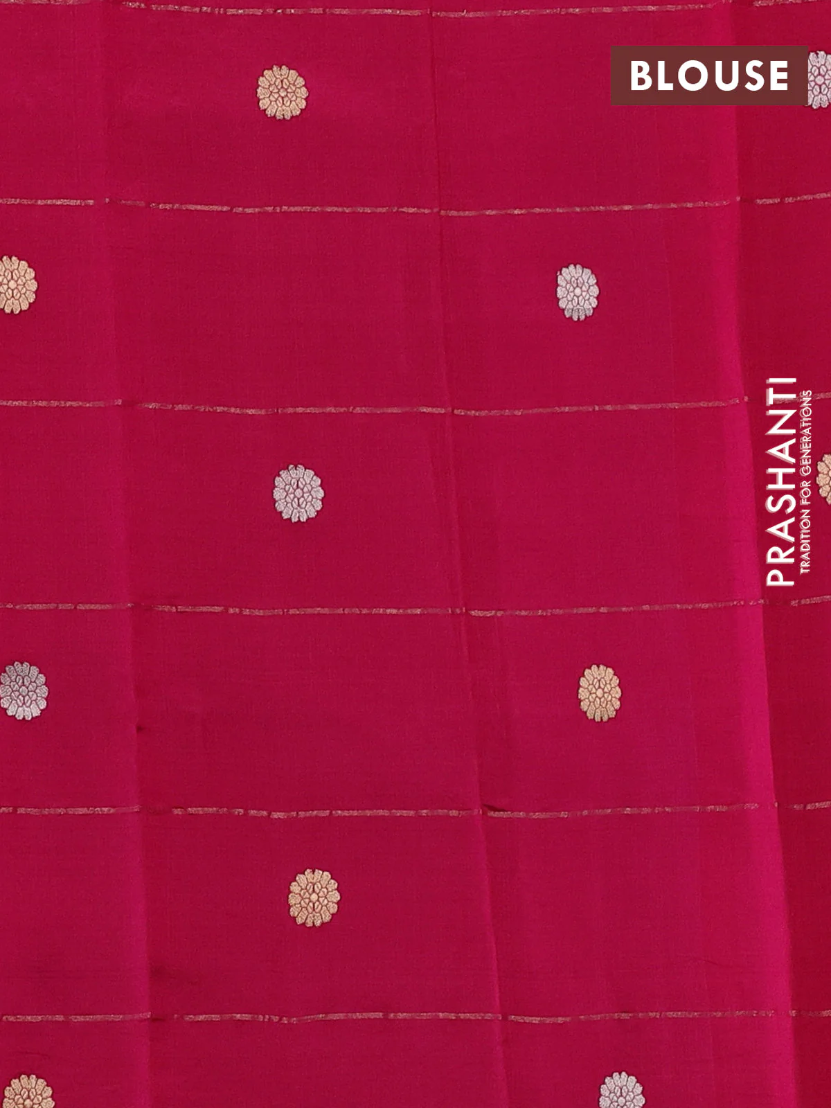 Pure organza silk saree pink and maroon with allover zari checks and simple border - Image 4