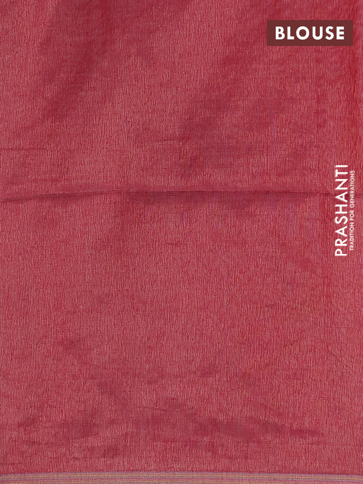 Pure organza silk saree red shade with thread & zari woven buttas and jamdhani pallu - Image 3