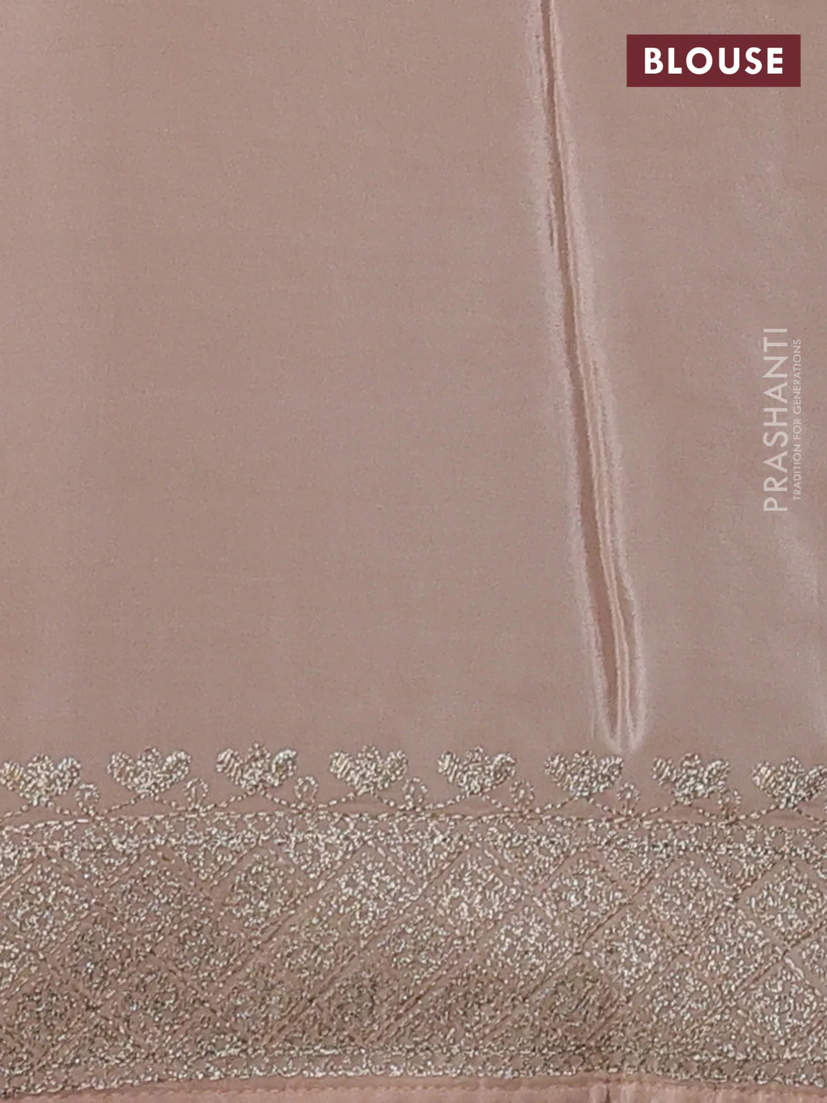 Pure organza silk saree sandal with allover embroidery work and embroidered border - Image 3