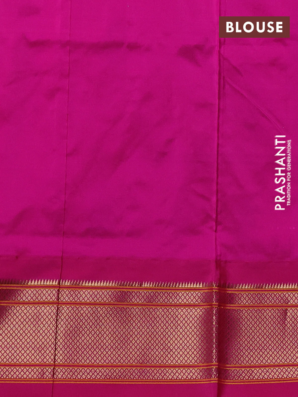 Pure paithani silk saree dual shade of teal bluish green and pink with allover zari woven buttas and paithani weaving pallu - Image 4