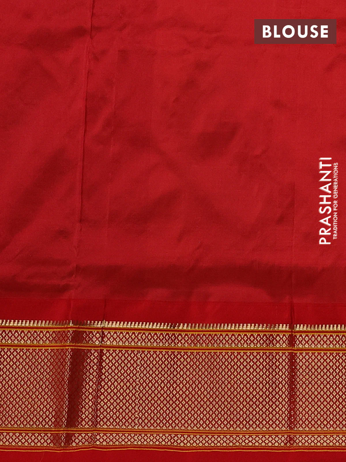 Pure paithani silk saree dual shade of teal bluish green and red with allover zari woven buttas and paithani weaving pallu - Image 4