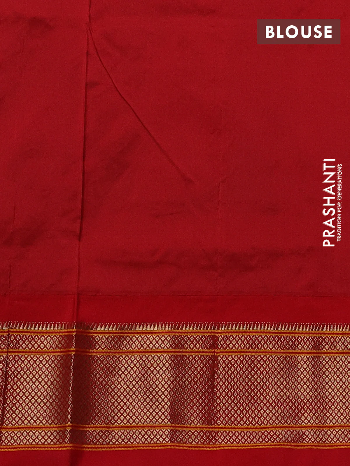 Pure paithani silk saree dual shade of teal bluish green and red with allover zari woven buttas and paithani weaving pallu - Image 4
