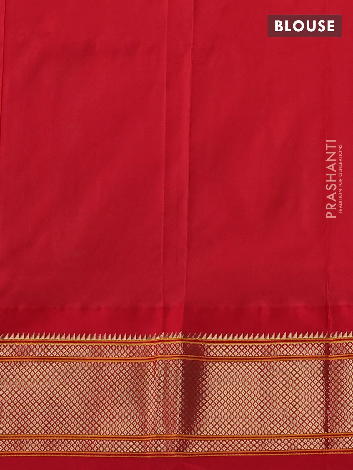 Pure paithani silk saree dual shade of teal bluish green and red with allover zari woven buttas and paithani weaving pallu - Image 4