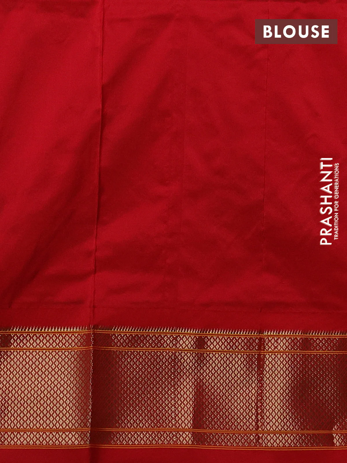 Pure paithani silk saree green and red with allover annam zari woven buttas and paithani weaving pallu - Image 4