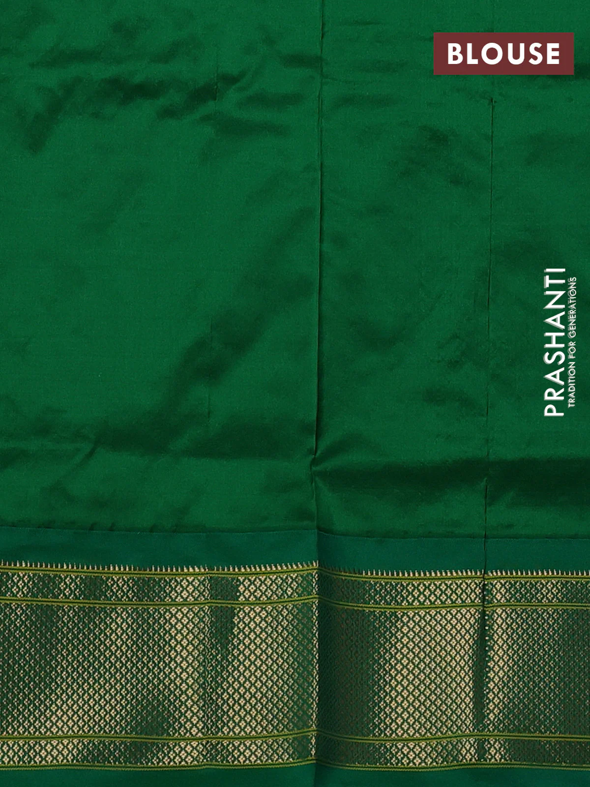Pure paithani silk saree light pink and green with zari woven buttas and paithani weaving pallu - Image 4