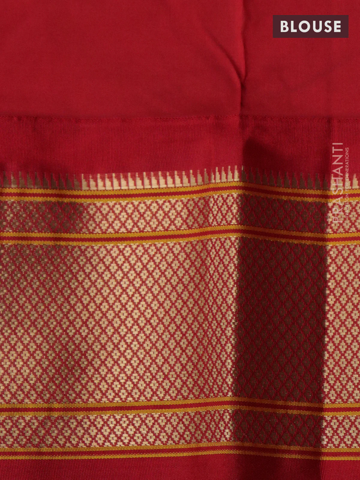 Pure paithani silk saree pastel pink and red with zari woven buttas and zari woven border - Image 4