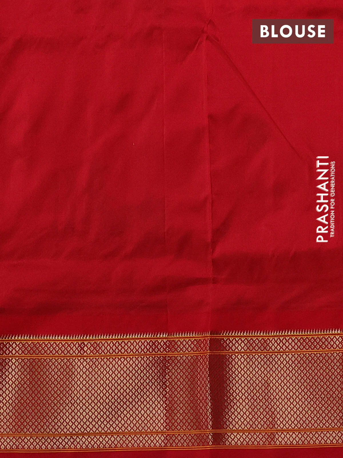 Pure paithani silk saree peach shade and red with allover annam zari woven buttas and paithani weaving pallu - Image 4