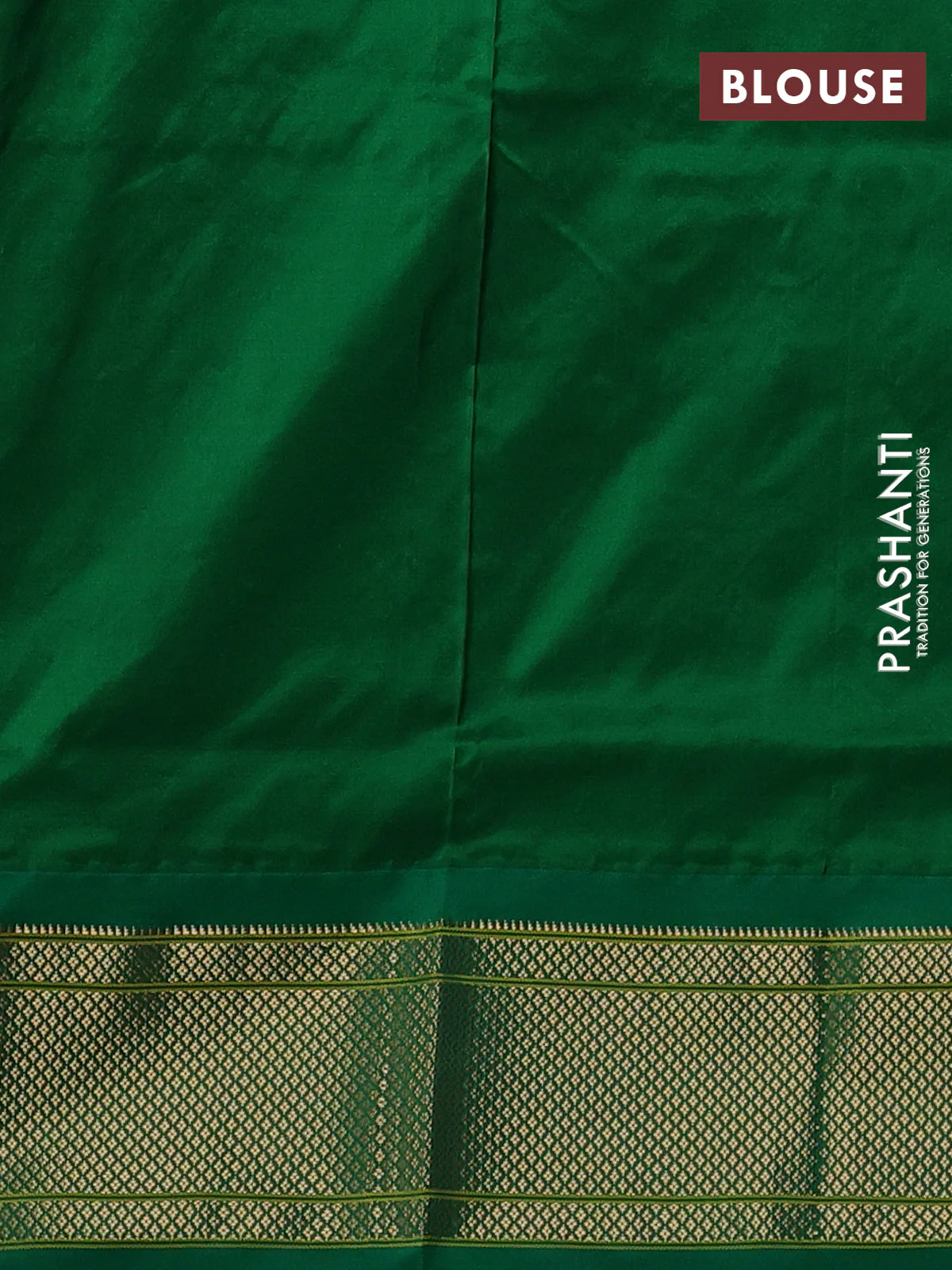 Pure paithani silk saree pink and green with allover floral zari woven buttas and paithani weaving pallu - Image 4