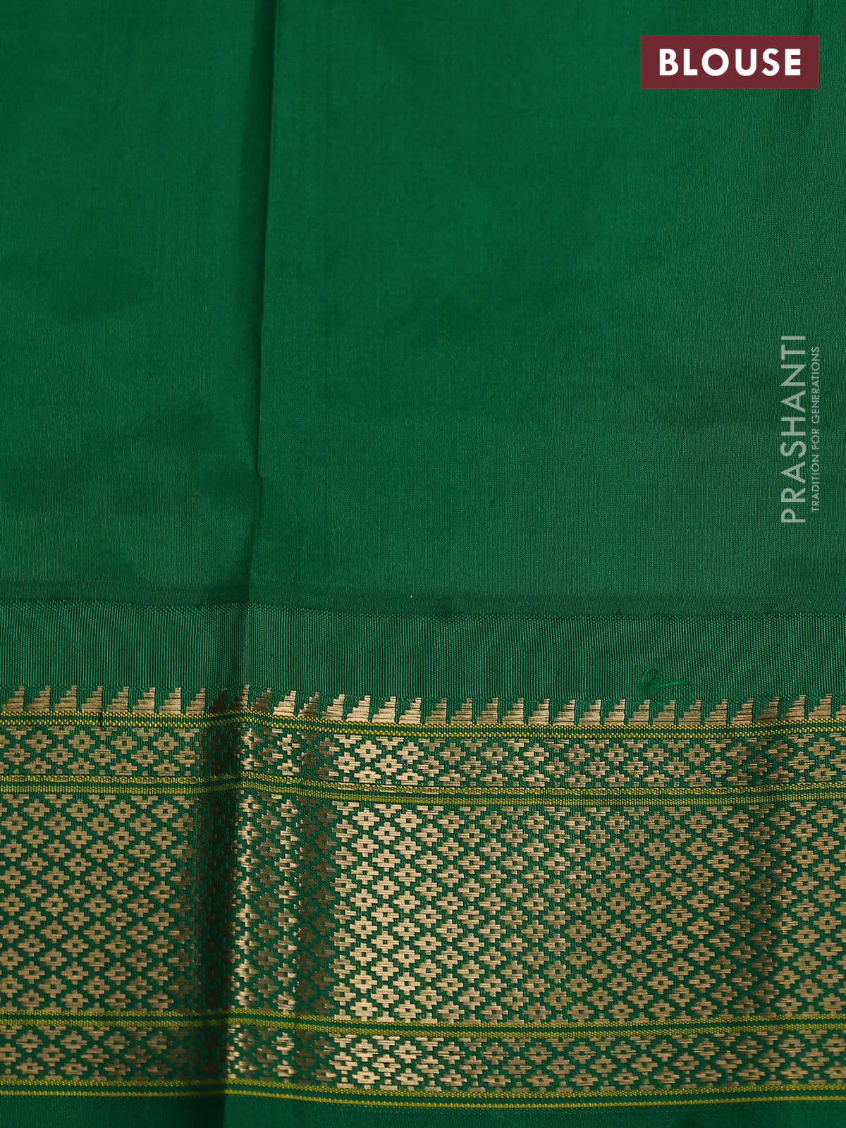 Pure paithani silk saree pink and green with allover zari woven paisley buttas and paithani weaving pallu - Image 4