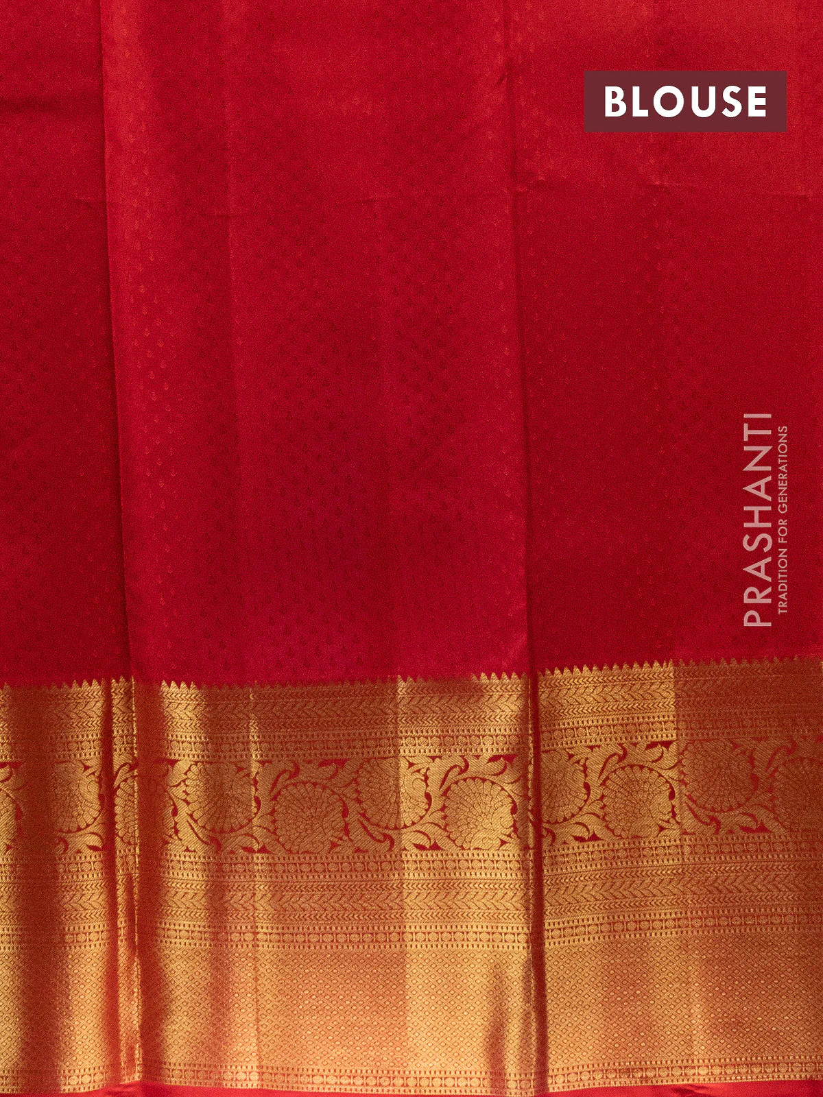 Pure silk lehenga dhawani violet and red with allover silver zari woven elephant brocade weaves and long rich zari woven border - Image 2
