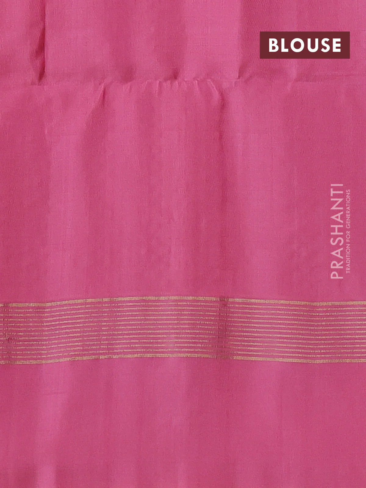 Pure soft silk saree blue and peach pink with allover zari weaves and zari woven border - Image 4