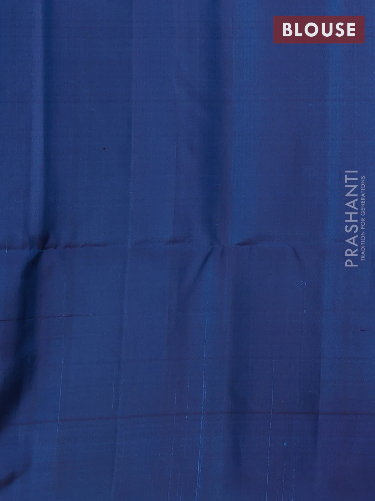 Pure soft silk saree cs blue and teal blue with allover zari weaves and temple zari woven border - Image 4