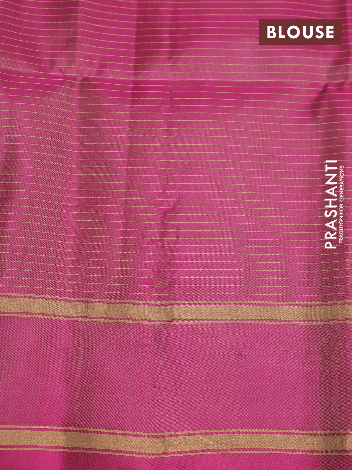 Pure soft silk saree dark beige and pink with allover small zari checks & buttas and rettapet zari woven border - Image 4