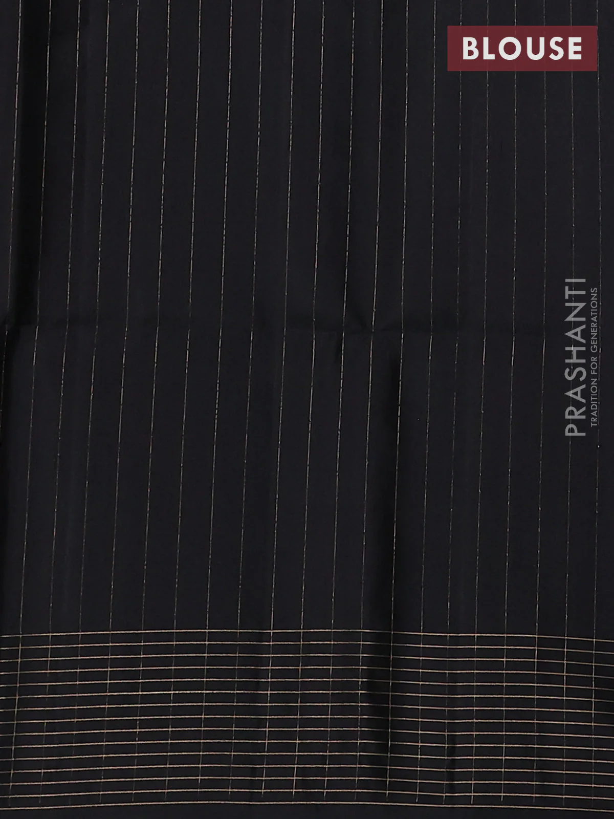 Pure soft silk saree deep maroon and black with allover zari weaves and zari woven border - Image 4