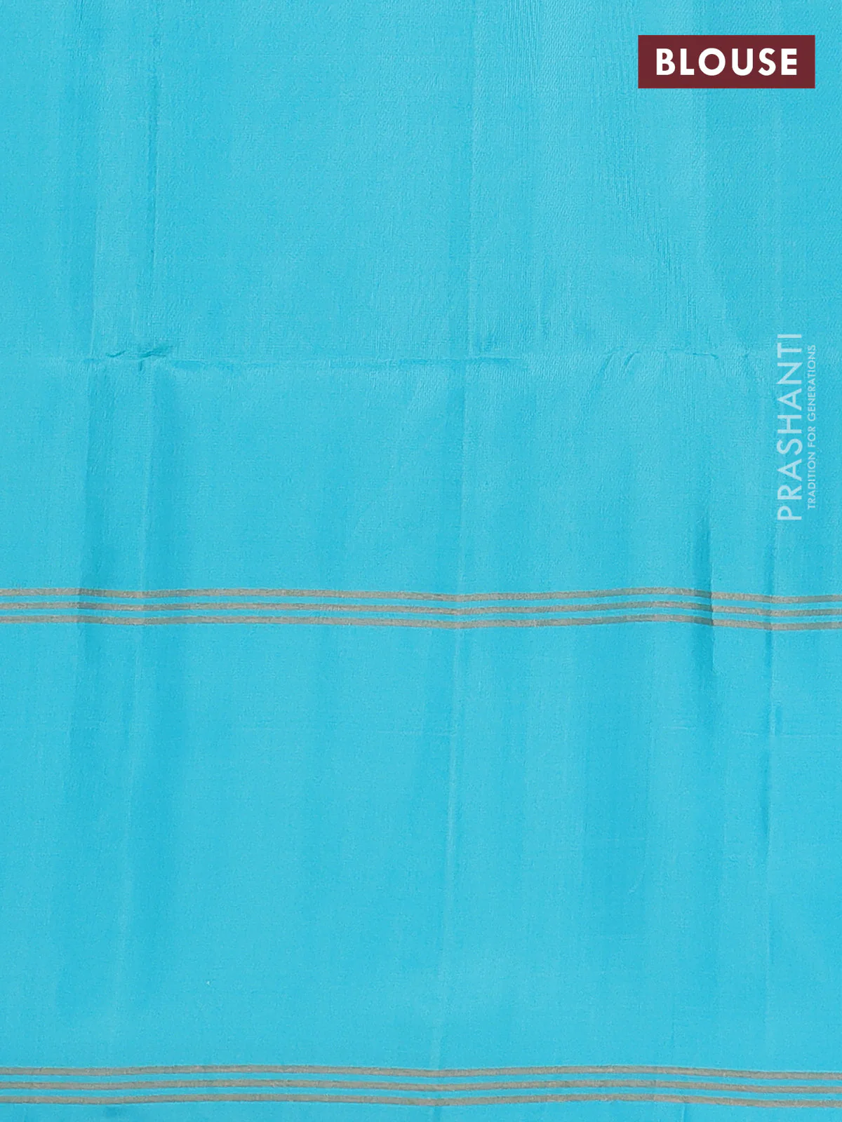 Pure soft silk saree dual shade of green and light blue with zari woven buttas and long rettapet zari woven border - Image 4