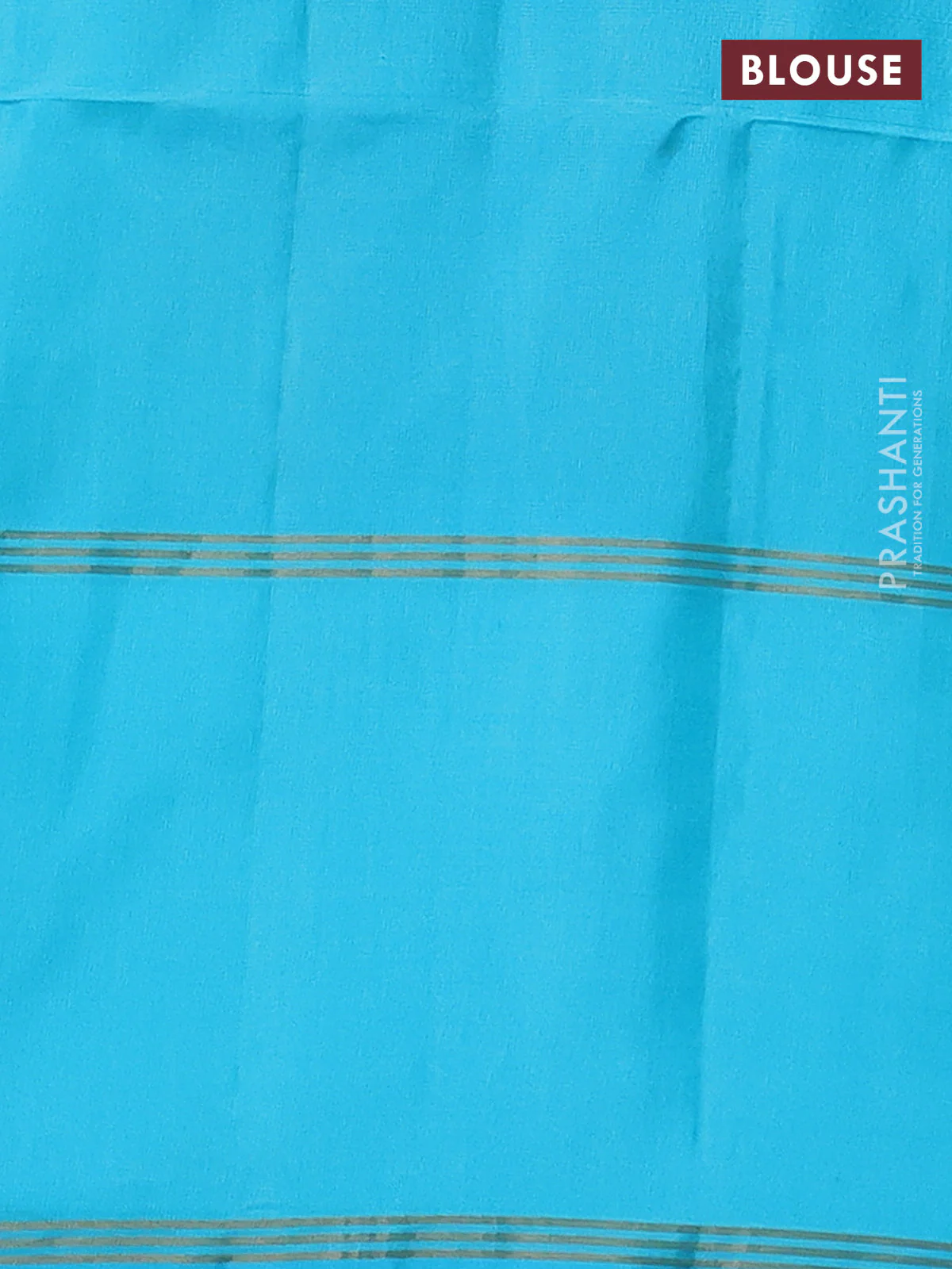 Pure soft silk saree dual shade of green and light blue with zari woven buttas and rettapet zari woven border - Image 4