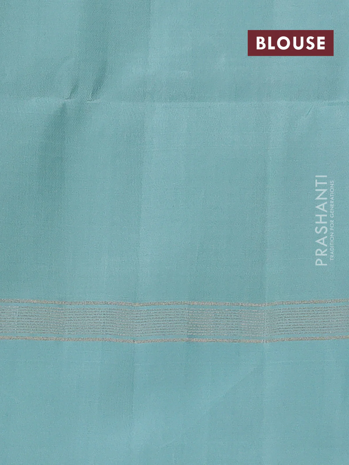 Pure soft silk saree dual shade of pink and pastel blue with allover zari weaves and zari woven simple border - Image 4