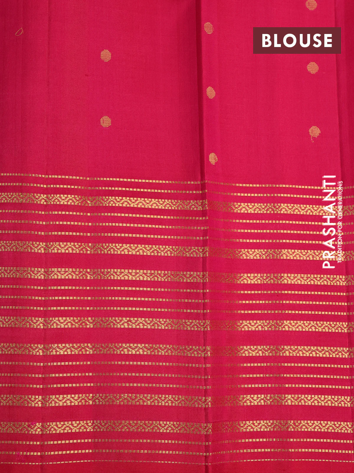 Pure soft silk saree dual shade of pink and pink with allover zari weaves and long zari woven border - Image 5