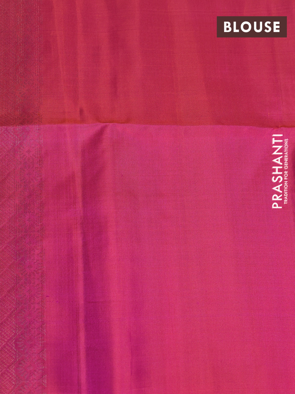 Pure soft silk saree dual shade of pink with allover zari weaves & buttas and zari woven butta border - Image 4