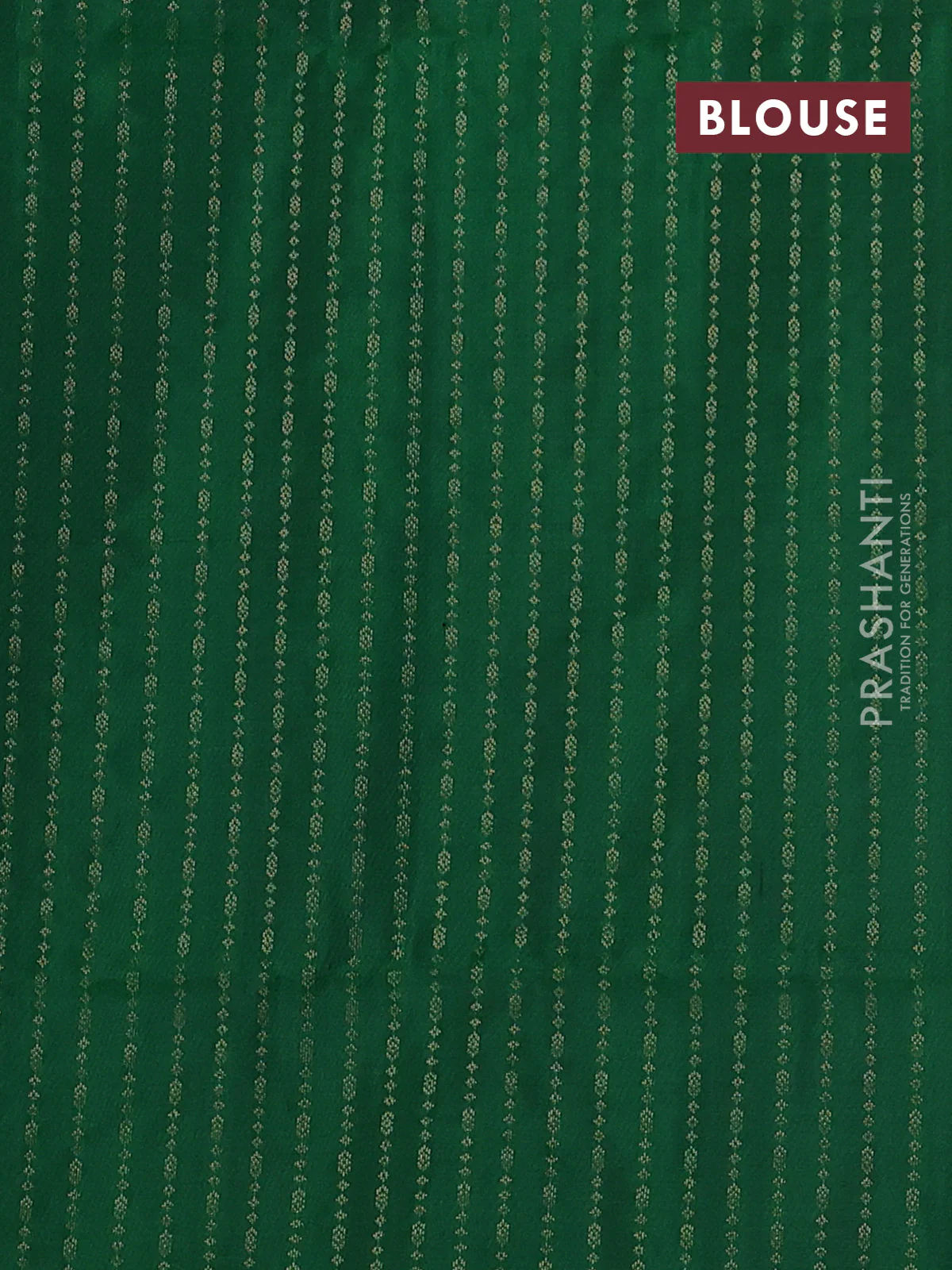 Pure soft silk saree dual shade of pinkish orange and green with allover zari weaves in borderless style - Image 4