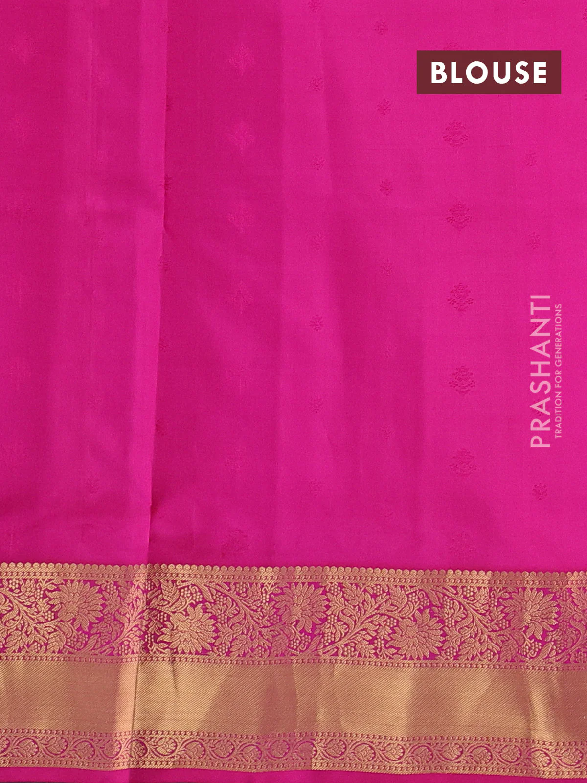 Pure soft silk saree dual shade of pinkish orange and pink with allover zari woven buttas and zari woven floral border - Image 3