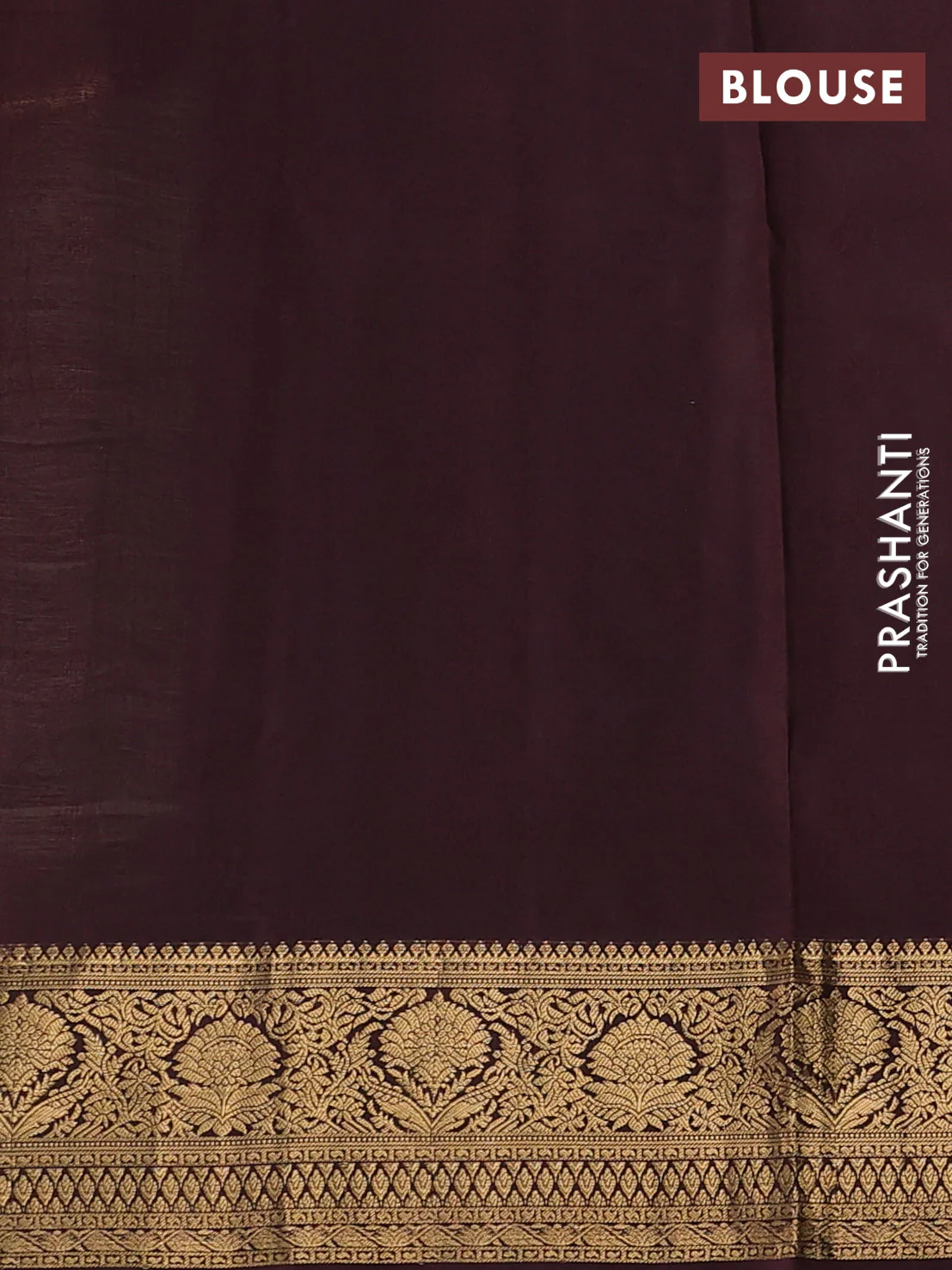 Pure soft silk saree elaichi green and coffee brown with allover zari woven buttas and rich zari woven border - Image 3