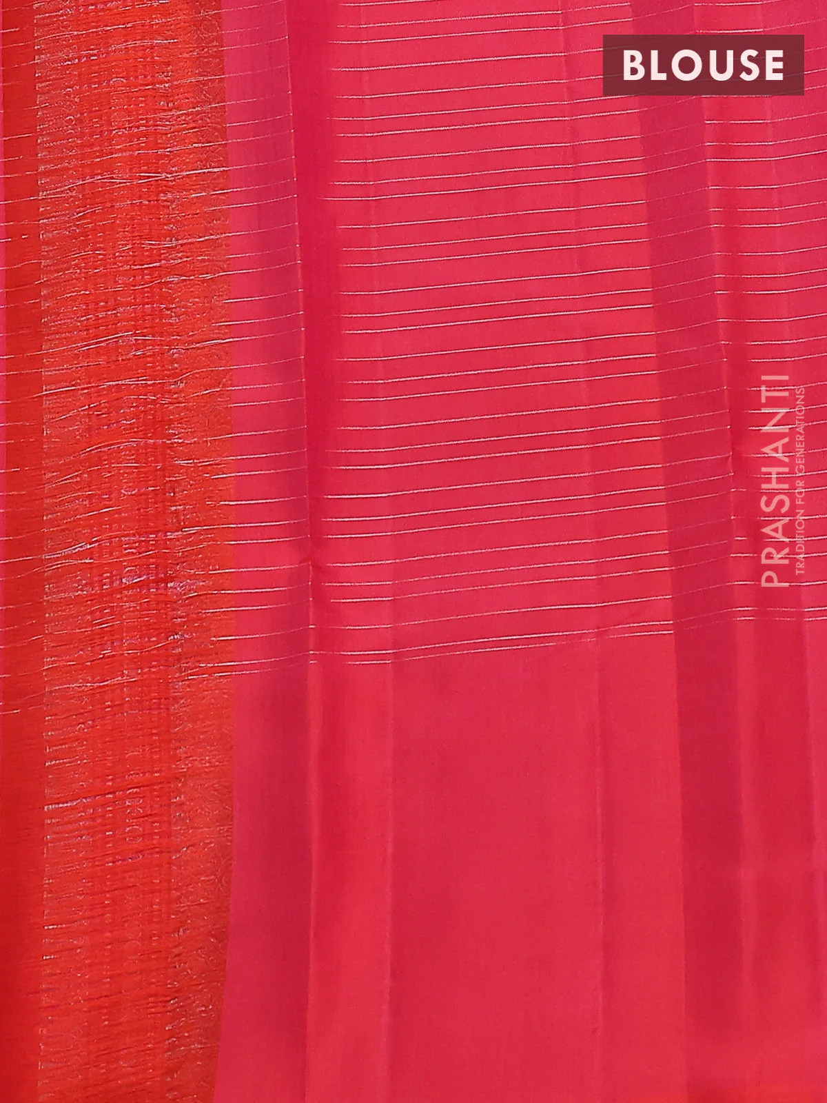 Pure soft silk saree green and dual shade of pinkish orange with allover silver zari checks and zari woven butta border - Image 4